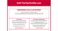 Desktop Screenshot of golf.thetoptensite.com